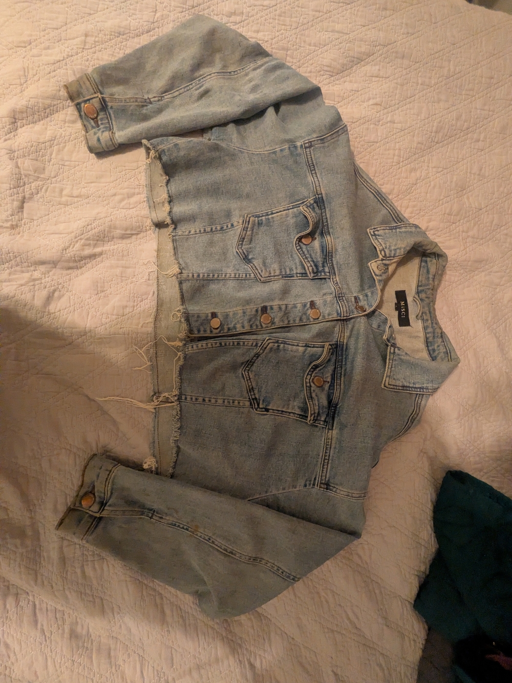 MiSC Women's Denim Jean Jacket Size Large
